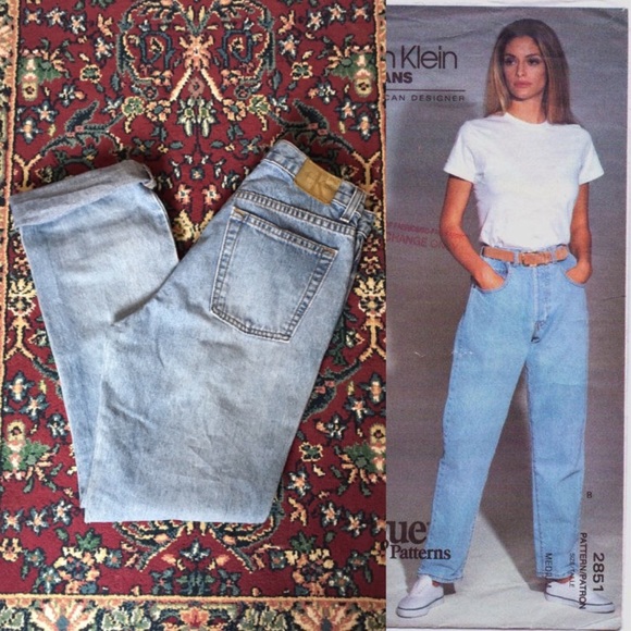 Vintage Denim - 90s Calvin Klein Light Wash Mom Jeans